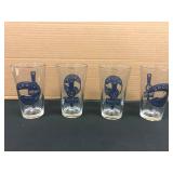 LOT OF 4 MN TWINS/ GOOSE ISLAND BEER GLASSES