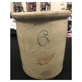 6 GALLON RED WING CROCK