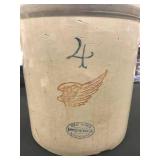 4 GALLON RED WING CROCK