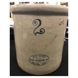 2 GALLON RED WING CROCK