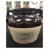 VINTAGE CROCK WITH LID FAIRWAY MARKET LARSON & ELOFSON CAMBRIDGE MINNESOTA TEL24