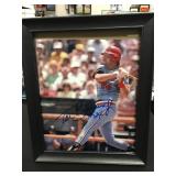 TOM BRUNANSKY FRAMED AUTOGRAPHED 8X10 PHOTO