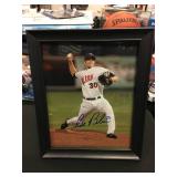 SCOTT BAKER FRAMED AUTOGRAPHED 8X10 PHOTO