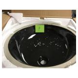 MR Direct Undermount Porcelain Bathroom Sink in Black not used