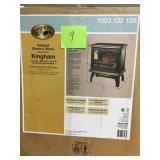StyleWell Kingham 1,000 sq. ft. Panoramic Infrared Electric Stove in Black with Electronic Thermostat in good condition