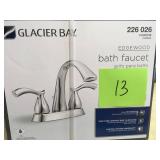 Glacier Bay Edgewood 4 in. Centerset 2-Handle High-Arc Bathroom Faucet in Chrome not used