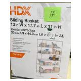 HDX 17.7 in. x 13 in. Single Sliding Basket in good condition