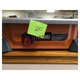 RIDGID 7" Portable Job Site Wet Tile Saw 6.5 Amp Induction Motor Power USED in good condition