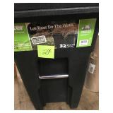Toter 32 Gal. Greenstone Trash Can with Wheels and Attached Lid not used