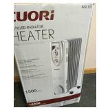 1,500-Watt Electric Oil-Filled Radiant Portable Heater in good condition