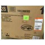 Hampton Bay Mix and Match Brown Stackable Sling Outdoor Dining Chair in Cafe (2-Pack) not used