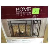Home Decorators Collection Kempston Park Oil Rubbed Bronze 3-Panel 50 in. Fireplace Screen with Doors not used