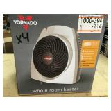 Vornado VH200 1500-Watt Vortex Whole Room Electric Portable Fan Heater USED in good condition
