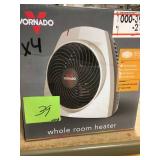 Vornado VH200 1500-Watt Vortex Whole Room Electric Portable Fan Heater USED in good condition