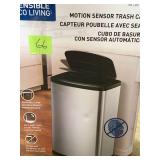 EKO 47L/12.4G Motion Sensor Trash Can, Stainless Steel in good condition