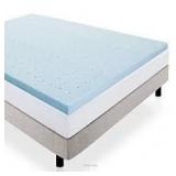 LUCID 2 Inch Gel Memory Foam Mattress Topper not used
