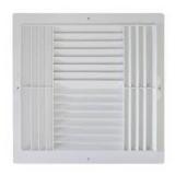 12 in. x 12 in. Plastic 4-Way Ceiling Register in White in good condition