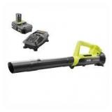 RYOBI Reconditioned ONE+ 90 MPH 200 CFM 18-Volt Lithium-Ion Cordless Leaf Blower - 2.0 Ah Battery and Charger Included in good condition
