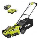 40-Volt 16 in. Lithium-Ion Cordless Walk-Behind Lawn Mower with 4.0 Ah Battery