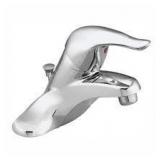 MOEN Chateau 4 in. Centerset Single Handle Low-Arc Bathroom Faucet in Chrome without Drain Assembly in good condition