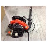 ECHO 215 MPH 510 CFM 58.2cc Gas 2-Stroke Cycle Backpack Leaf Blower with Tube Throttle in working conditions