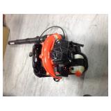 ECHO 215 MPH 510 CFM 58.2cc Gas 2-Stroke Cycle Backpack Leaf Blower with Tube Throttle in working conditions