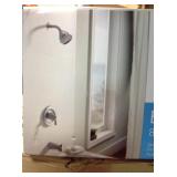 MOEN Banbury Single-Handle 1-Spray Tub and Shower Faucet with Valve in Spot Resist Brushed Nickel (Valve Included) in good conditions