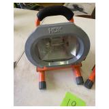 HDX Work Lights one works- missing Shield, Other one is SALVAGE for parts