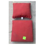 Hampton bay replacement patio replacement cushion, Chili- Salvage