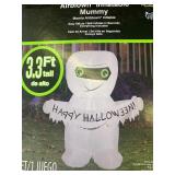 Lot of 3- Airblown Halloween Inflatables 3.3 ft tall, 1 witch, 2 mummys