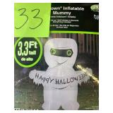 Lot of 3- Airblown Halloween Inflatables 3.3 ft tall, 1 witch, 2 mummys