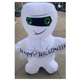 Lot of 3- Airblown Halloween Inflatables 3.3 ft tall, 1 witch, 2 mummys