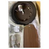 Hampton Bay Metarie Indoor 24 in. ceiling fan oil rubbed bronze- SALVAGE