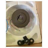 Hampton Bay Metarie Indoor 24 in. ceiling fan oil rubbed bronze- SALVAGE