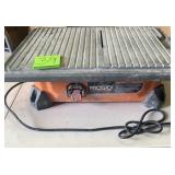 Salvage- Ridgid R4020 Portable jobsite wet tile saw 7 in. 120v