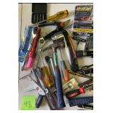 Lot of hand tools- Salvage/Untested AS IS- Hammer, Wrenches, Screwdrivers, Ratchets, ect.