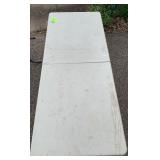 Lot of 2- folding tables 72" One salvage, one used