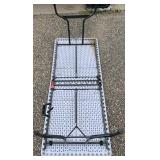 Lot of 2- folding tables 72" One salvage, one used