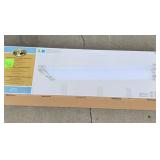Hampton Bay Rengency Large Flurescent Ceiling light- Brushed Nickel, satin white acrylic diffuser
