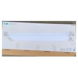 Hampton Bay Rengency Large Flurescent Ceiling light- Brushed Nickel, satin white acrylic diffuser
