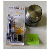 Trophy Ridgid Joker 4 Archery Sight- Untested/ may be salvage and Thermos Vacuum Insulated food jar