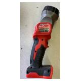 Milwaukee lot- Untested AS IS - LED Work light,  battery charger, saw blades and carry case