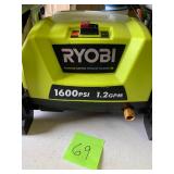 Ryobi 1600 Psi electric Pressure washer- missing pieces/salvage