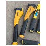 Lot of 8- hammer tackers dewalt/ stanley Salvage/untested- As is