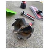 Lot of- Fosner bits, quick change arbor, diamond hole saw, diablo rounding bit