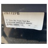 Lund 70" locking-Side bin truck tool box- Black Diamond plate aluminum