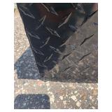 Lund 70" locking-Side bin truck tool box- Black Diamond plate aluminum