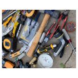 Hand tool lot- Salvage/untrested as is- utility knives, screwdrivers, pliers, ratchets etc.