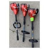 Lot of 3- Gas Homelite Trimmer heads Salvage/ missing pieces