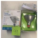 Lot of 2- Homebrite Smart LED Bulbs PAR38 Flood 90W with Bluetooth